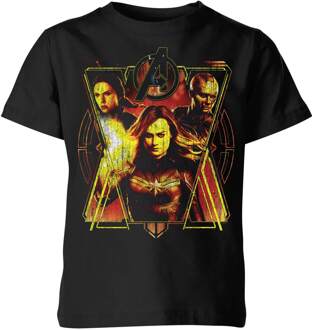 Avengers: Endgame Distressed Sunburst kinder t-shirt - Zwart - 122/128 (7-8 jaar) - Zwart - M
