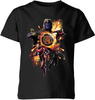 Avengers: Endgame Explosion Team kinder t-shirt - Zwart - 134/140 (9-10 jaar) - L