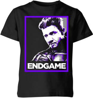 Avengers: Endgame Hawkeye Poster kinder t-shirt - Zwart - 110/116 (5-6 jaar) - Zwart - S