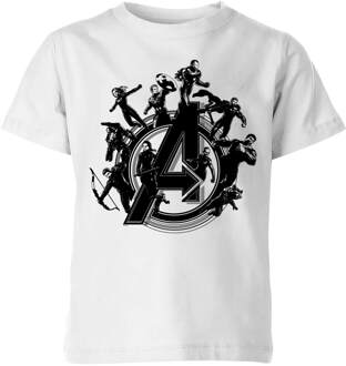 Avengers: Endgame Hero Circle kinder t-shirt - Wit - 146/152 (11-12 jaar) - XL