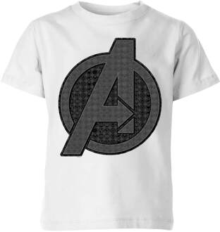 Avengers: Endgame Iconic Logo kinder t-shirt - Wit - 110/116 (5-6 jaar) - S