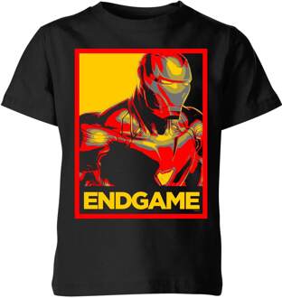 Avengers: Endgame Iron Man Poster kinder t-shirt - Zwart - 146/152 (11-12 jaar) - XL