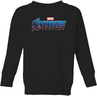 Avengers: Endgame Logo kinder trui - Zwart - 122/128 (7-8 jaar) - Zwart - M