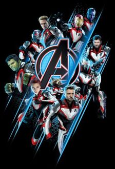 Avengers: Endgame Logo Team dames t-shirt - Zwart - 3XL