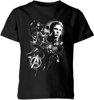 Avengers: Endgame Mono Heroes kinder t-shirt - Zwart - 110/116 (5-6 jaar) - S