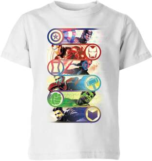 Avengers: Endgame Original Heroes kinder t-shirt - Wit - 98/104 (3-4 jaar) - XS