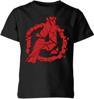 Avengers: Endgame Shattered Logo kinder t-shirt - Zwart - 110/116 (5-6 jaar)