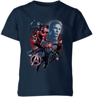 Avengers: Endgame Shield Team kinder t-shirt - Navy - 134/140 (9-10 jaar) - L