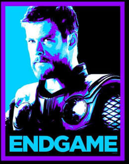 Avengers: Endgame Thor Poster heren t-shirt - Zwart - 4XL - Zwart