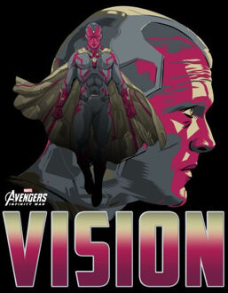 Avengers Vision Dames T-shirt - Zwart - 3XL - Zwart