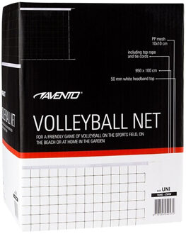 Avento 950 x 100 CM Volleybal Net 1 Wit