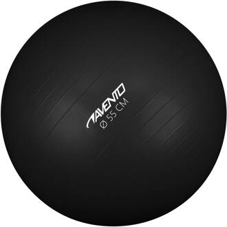 Avento Fitnessbal 55 Cm Rubber Zwart