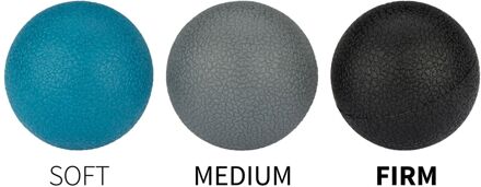 Avento Massageballen - Set van 3 stuks - Ø 5cm - Zwart/Blauw/Grijs