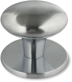 Avenue Buitendeurknop Polydo - Mat Chroom - Met Boutbevestiging - 60x65mm