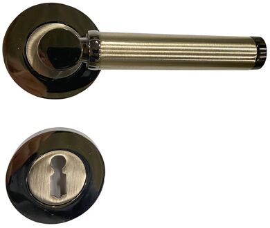 Avenue Deurkruk Op Rozet Siena - Metaal - Zwart Glans - Sleutelgat - 195 Mm