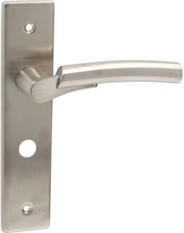 Avenue Deurkruk Op Schild Duo - Rvs - Metaal Rvs - Wc-sluiting - Afstand 63 Mm