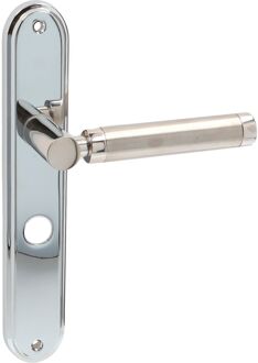 Avenue Deurkruk Op Schild Siena - Rvs - Chroom - Wc-sluiting - Afstand 63 Mm