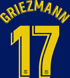 Avery Dennison Griezmann 17 (Officiële Barcelona Bedrukking)