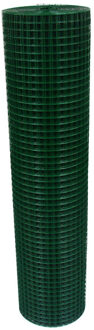 Aviary groen pvc volièregaas op rol - 25 x 1 m