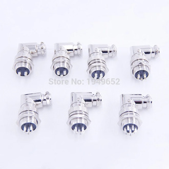 Aviation connector Diam16mm GX16W push-pull Bent connector 2pin3pin4pin5pin6pin7pin8pin9pin10pin 7A125v Male-Female plug