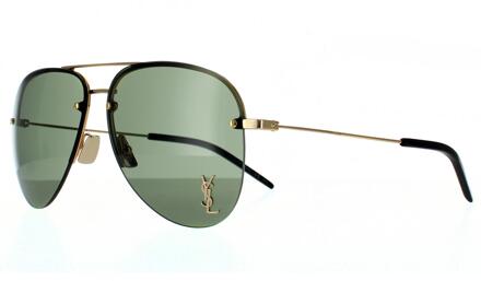 Aviator Unisex Gouden Groene Zonnebril