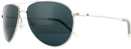 Aviator unisex zilverblauw gepolariseerde zonnebril - One Size