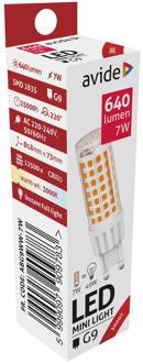 Avide LED G9 7W WW 3000K (640 lumen)