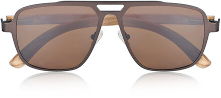 Avila gepolariseerde zonnebril - Zebra/Bruin