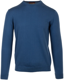 Avion Blue Sweater Daniele Fiesoli , Blue , Heren - 2Xl,Xl,L,M,S