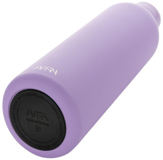 Avior gerecycled roestvrijstalen 1l waterfles Paars - One size
