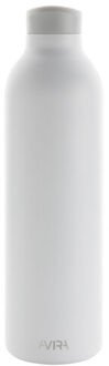 Avior gerecycled roestvrijstalen 1l waterfles Wit - One size