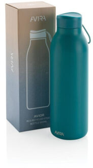Avior gerecyclede roestvrijstalen 500 ml waterfles Blauw - One size