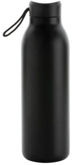 Avior gerecyclede roestvrijstalen 500 ml waterfles Zwart - One size