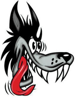 Avisa Aufkleber Wolf - 8x10cm