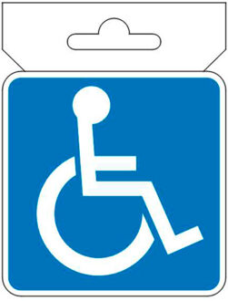 Avisa AutoTattoo Aufkleber Handycap - 7x7cm