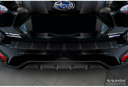 Avisa Matzwart RVS Achterbumperprotector passend voor Subaru Crosstrek III 2023- 'Ribs' AV240371