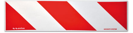 Avisa Reflektierende Streifen / Aufkleber - 14x50cm - Rot/Weiß - Satz à 2 Stück