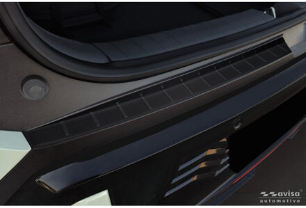 Avisa RVS Achterbumperprotector passend voor KIA EV3 GT 2024- - Matzwart - 2-delig AV240399