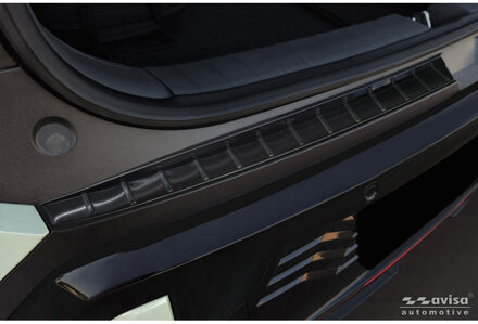 Avisa RVS Achterbumperprotector passend voor KIA EV3 GT 2024- - Zwart - 2-delig AV245392