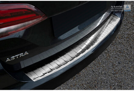 Avisa RVS Achterbumperprotector passend voor Opel Astra K Sportstourer 2015- 'Ribs'