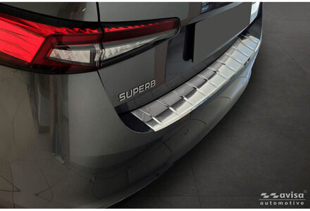 Avisa RVS Achterbumperprotector passend voor Skoda Superb IV Liftback 2024- 'Ribs' AV235884
