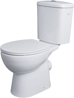Avisio Duoblok Toilet Met Randloze Toiletpot - Wit