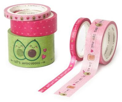 avocado washi tape a 5 stuks