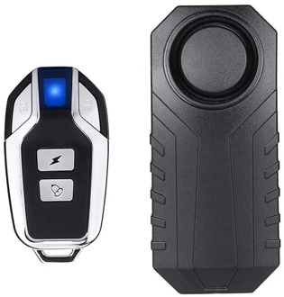 Awapow Wireless Anti-Theft Motorcycle Bike Alarm with Remote, Waterproof Bicycle Security Alarm Vibration Sensor 113dB Loud