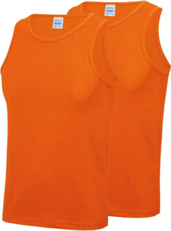 Awdis 2-Pack Maat L - Sport singlets/hemden oranje voor heren