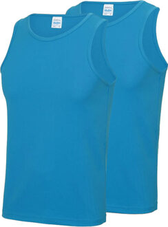 Awdis 2-Pack Maat M - Sport singlets/hemden blauw voor heren