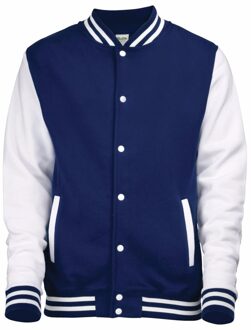 Awdis Navy met wit college jacket voor heren 2XL (46/56)