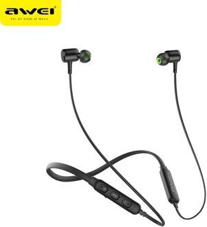 Awei G20BL/G30BL Draadloze Bluetooth Oortelefoon Hoofdtelefoon Met Microfoon Dual Driver Noise Annuleren Sport Headset 3D Bass