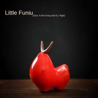 Awesome Thee Ornamenten Decoratie Keramische Ambachten Office Home Decoratie Rode Koe Decoratie Voor Het Jaar Van De Os Thee huisdier klein thee pet