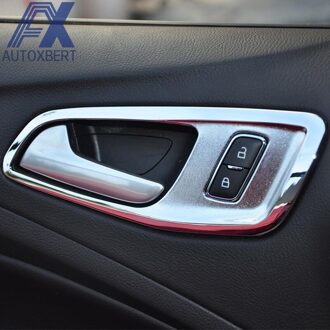 Ax Chrome Inner Deurklink Catch Cover Kom Frame Trim Surround Bezel Frame Voor Ford Escape Kuga